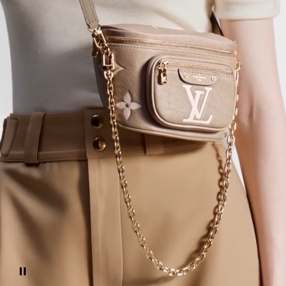 Brand new Louis Vuitton mini bumbag in bicolor monogram empreinte leather. - Picture 1 of 16